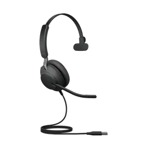 Jabra Evolve2 40 USB-A, UC Mono, Wired, Office/Call center, 20 - 20000 Hz, 113 g, Headset, Black
