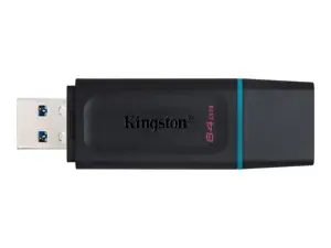 KINGSTON 64 GB USB 3.2 Gen 1 duomenų kaupiklis "DataTraveler Exodia", juoda + žydra