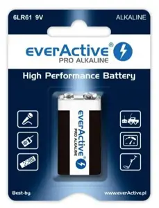 Baterijos 6LR61 everActive Pro Alkaline 6LR61 9V