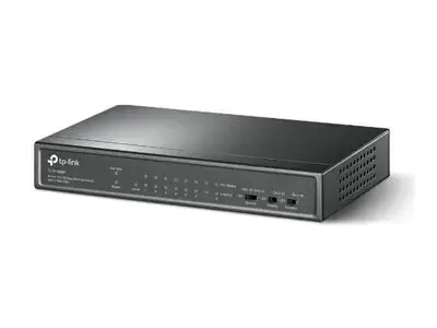 "TP-Link" 9 prievadų 10/100 Mbps stalinis komutatorius su 8 prievadais PoE+, nevaldomas, Fast Ethernet (10/100), maitinimas per Ethernet (PoE)