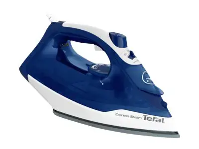 "Tefal FV2838E0", sausas ir garų lygintuvas, "Cerilium" padas, 1,9 m, 180 g/min, mėlynas, baltas, 40 g/min