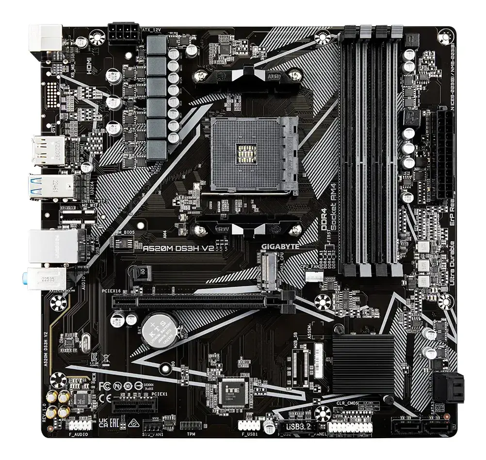GIGABYTE A520M DS3H V2 AM4 DDR4 Micro ATX MB
