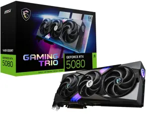Vaizdo plokštė MSI GeForce RTX 5080 16 GB, GDDR7, GEFORCE RTX 5080 16G GAMING TRIO OC