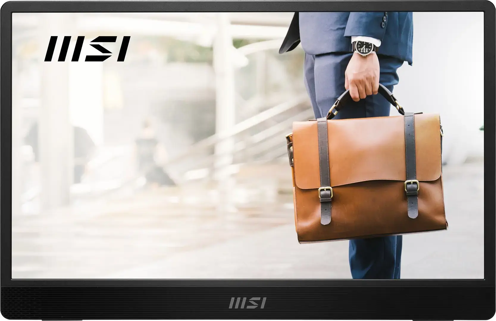 LCD Monitor MSI PRO MP161 E2U 15.6" Business Panel IPS 1920x1080 16:9 60Hz Matte Speakers Tilt Colour Black PROMP161E2U