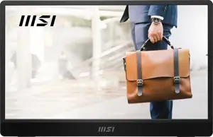 LCD Monitor MSI PRO MP161 E2U 15.6" Business Panel IPS 1920x1080 16:9 60Hz Matte Speakers Tilt Colour Black PROMP161E2U