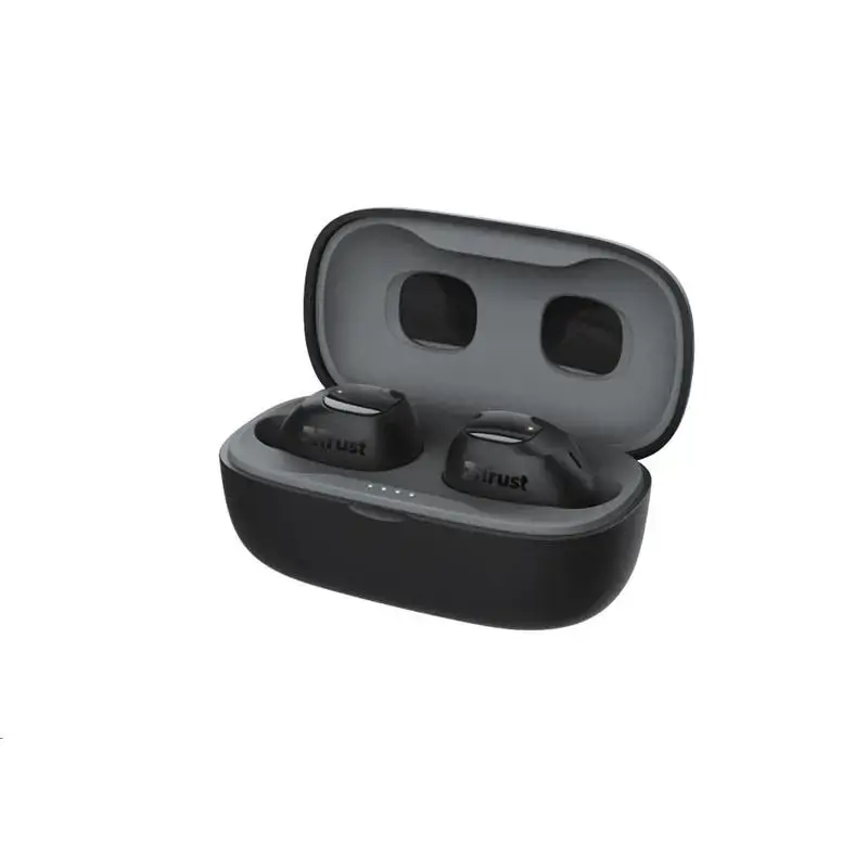 "Trust Nika Compact", "True Wireless Stereo" (TWS), skambučiai / muzika, 20 - 20000 Hz, 35 g, ausinės, juodos spalvos