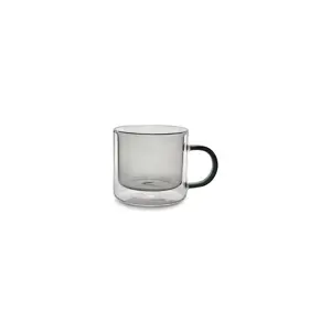Puodelis Liv Grey, borosilikatinis stiklas, 270 ml, D 8,5 cm, H 7,8 cm, 2 vnt.