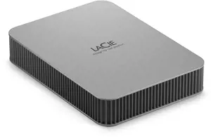 LACIE mobilusis diskas HDD USB-C 5TB 2,5 colio Mėnulio sidabro spalvos su USB-C kabeliu