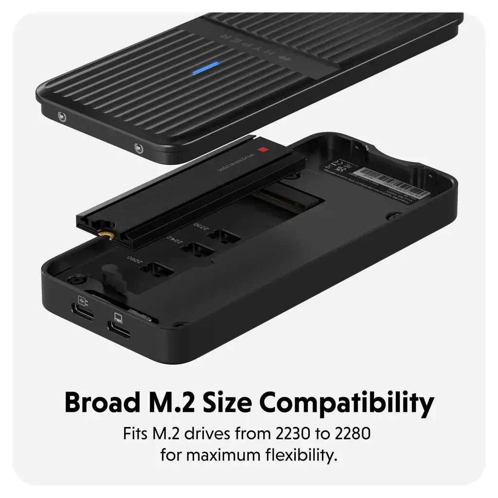 Hyper HyperDrive Next USB4 M.2 PCIe Enclosure | HD2500GL
