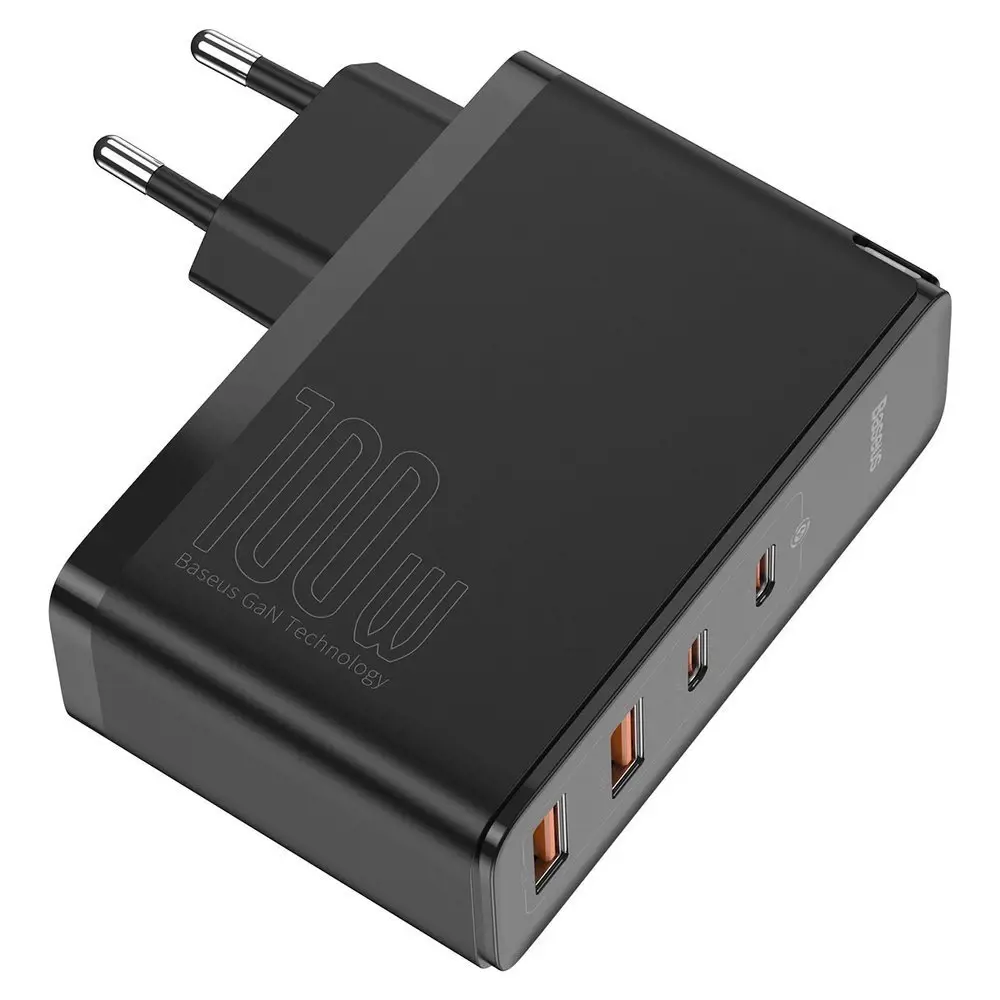 "Baseus GaN2 Pro" greitasis įkroviklis 100 W USB / C tipo USB greitasis įkrovimas 4+ Power Delivery Black (juodas)