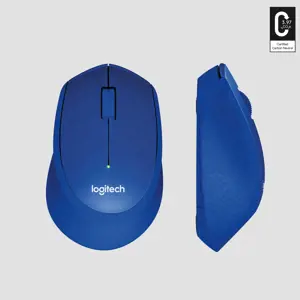 LOGITECH M330 Silent Plus Blue - 2,4 GHz - EMEA