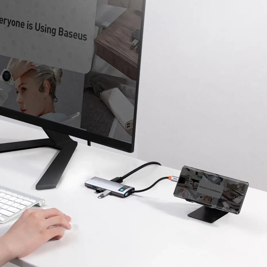 Baseus Hub Adapter 5in1 USB-C to 3x USB 3.0 + HDMI + USB-C PD
