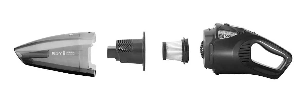 "Concept VP4380" rankinis dulkių siurblys juodas be maišelio