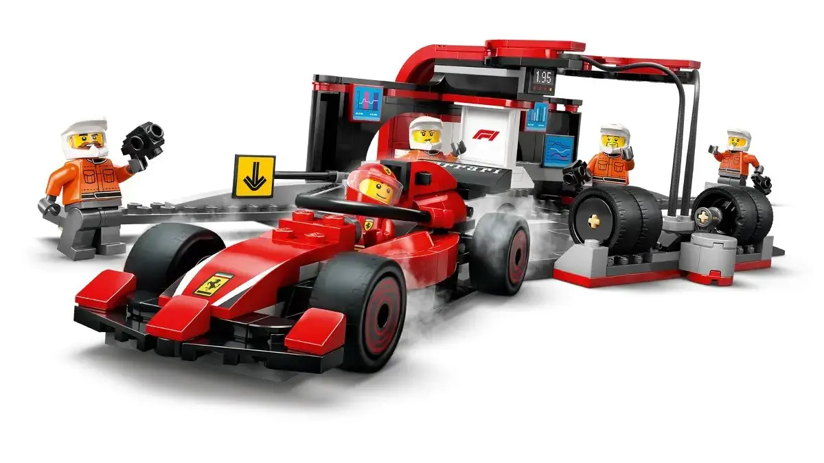 LEGO CITY 60443 F1 - Pit Stop & Pit Crew with Ferrari Car