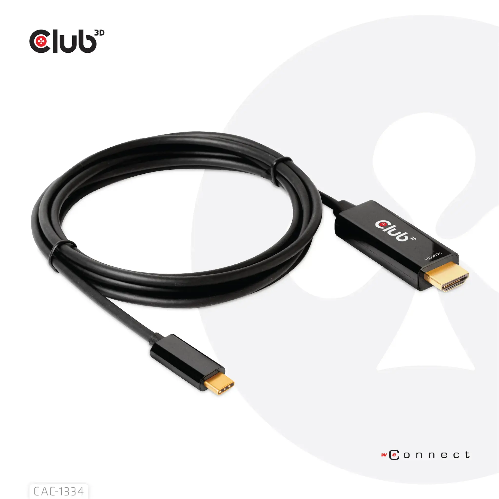 CLUB3D HDMI to USB Type-C 4K60Hz Active Cable M/M 1.8m/6 ft, 1.8 m, HDMI Type A (Standard), USB Type-C, Male, Male, Meets ROHS, FCC, and CE EMI requirements Note: - Please update your TV Firmware to the version...