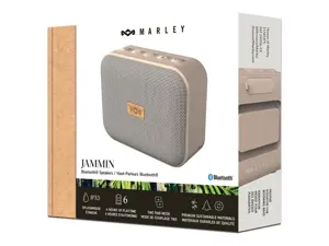 Marley Speaker | Jammin | Waterproof | Bluetooth | Cream | Portable | Wireless connection