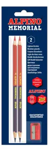 Pieštukai ALPINO Memorial 2vnt+drožtukas blis