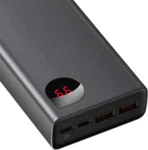 "Baseus Adaman Metal Powerbank" 20000mAh PD QC 3.0 65W 2xUSB + USB-C + micro USB (juodas)