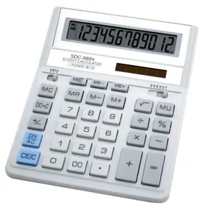 Citizen SDC-888X skaičiuotuvas Desktop Basic White