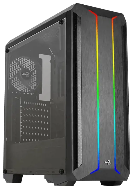 "Aerocool Skyline ARGB", asmeninis kompiuteris, juodas, ATX, micro ATX, Mini-ITX, ABS, SPCC, 15,5 cm, 38 cm