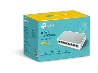 TP-Link TL-SF1008D, nevaldomas, Fast Ethernet (10/100), dvipusis duomenų perdavimas
