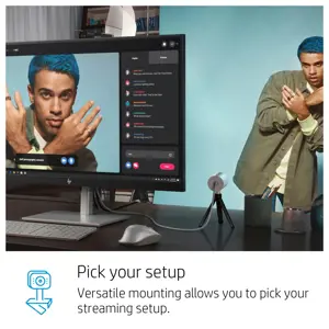 HP 950 4K interneto kamera, "Full HD", 30 kadrų per sekundę, 1x, automatinė, automatinė, USB 3.2 Gen 1 (3.1 Gen 1)