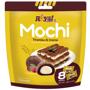 Močiai ROYAL FAMILY, tiramisu skonio, 120 g