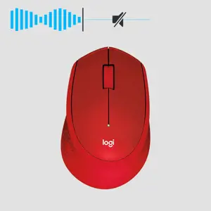 LOGITECH M330 Silent Plus Red - 2,4 GHz - EMEA