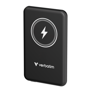 Verbatim 32240 Charge 'n' Go Magnetic Wireless Išorinė baterija (Power Bank) 5000mAh, Juoda