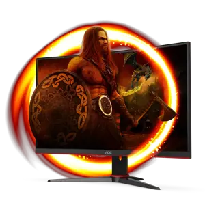 Monitorius AOC G2 C24G2AE/BK, 59.9 cm (23.6"), 1920 x 1080 pixels, Full HD, LED, 1 ms, Black, Red