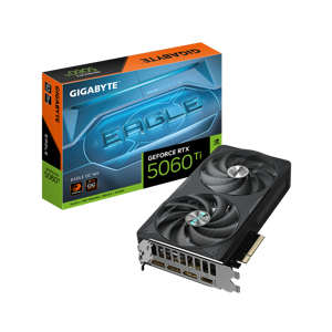 Graphics Card GIGABYTE NVIDIA GeForce RTX 5060 Ti 16 GB GDDR7 128 bit PCIE 5.0 16x GPU 2617 MHz Dua…