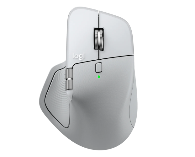 Logitech MX Master 4 for MAC Belaidė pelė RF Wireless + Bluetooth, 8000 DPI, White Silver