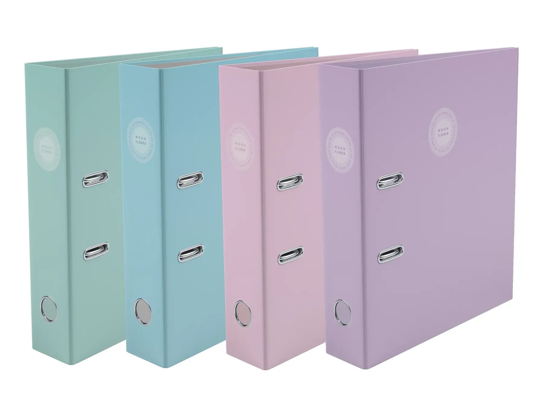 A4 Lever Arch File Campus Moonflower