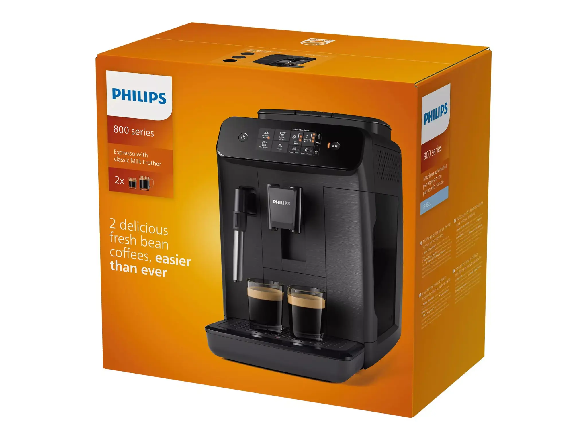 Kavos aparatas Philips EP0820/00, 1,8 litrai, 1500 W, Juoda, Fully Automatic