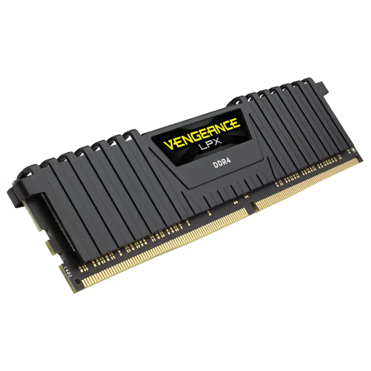 CORSAIR Vengeance 16GB DDR4 DIMM 3200MHz 1x16GB Unbuffered Dual Rank 16-20-20-38 XMP 2.0 LPX PCB 1.35V Heatspreader Black