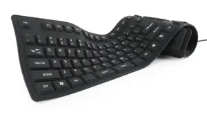 GEMBIRD KB-109F-B Gembird lanksti klaviatūra, USB + OTG, juodos spalvos, JAV išdėstymas