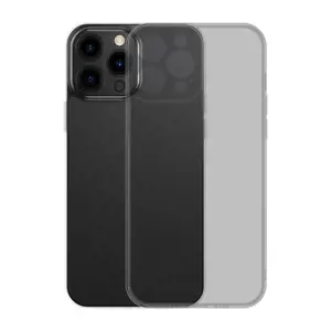 Baseus Frosted Glass Case for iPhone 13 Pro Max (black)