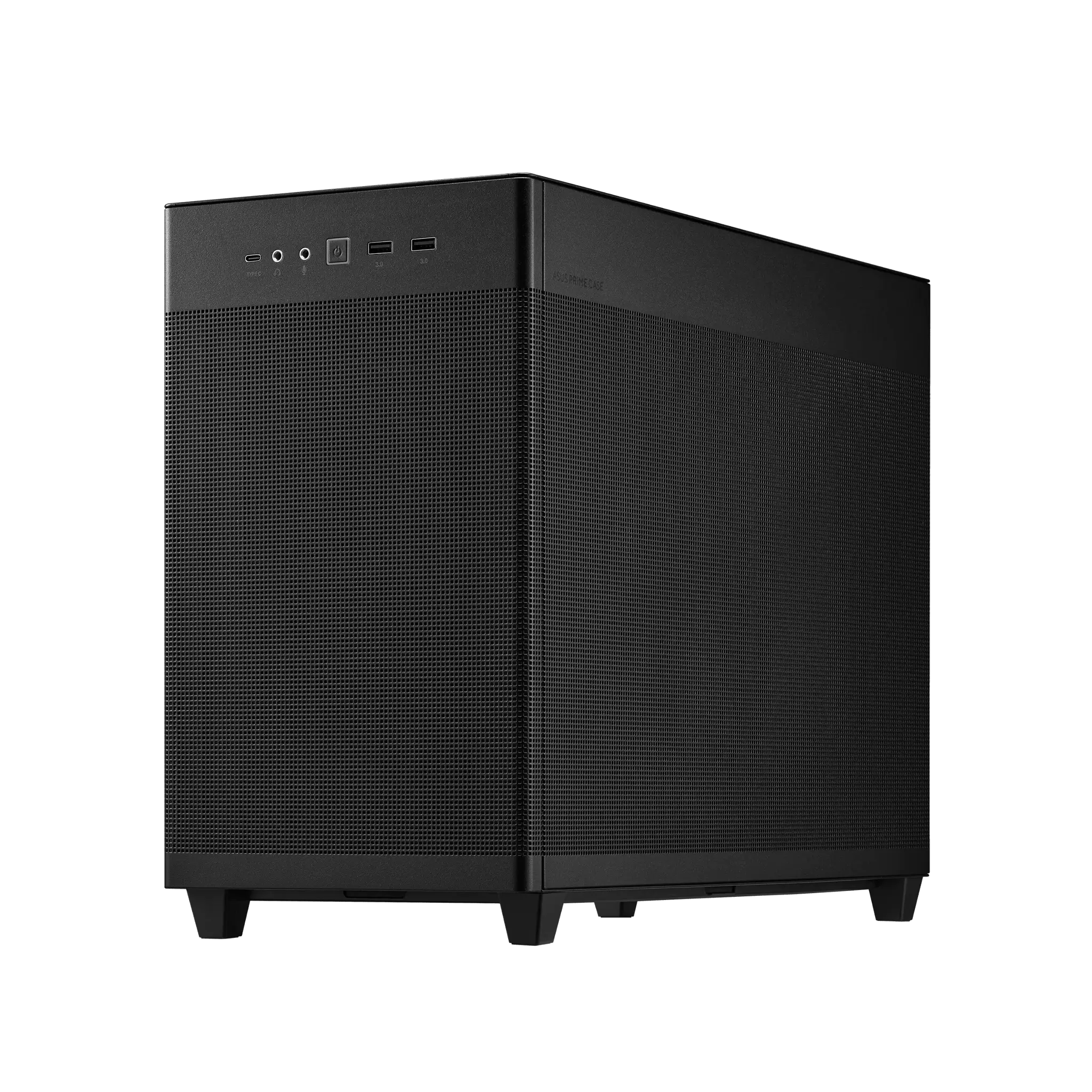ASUS AP201 PRIME CASE TG, Mini Tower, PC, juoda, micro ATX, Mini-ITX, 17 cm, 33,8 cm