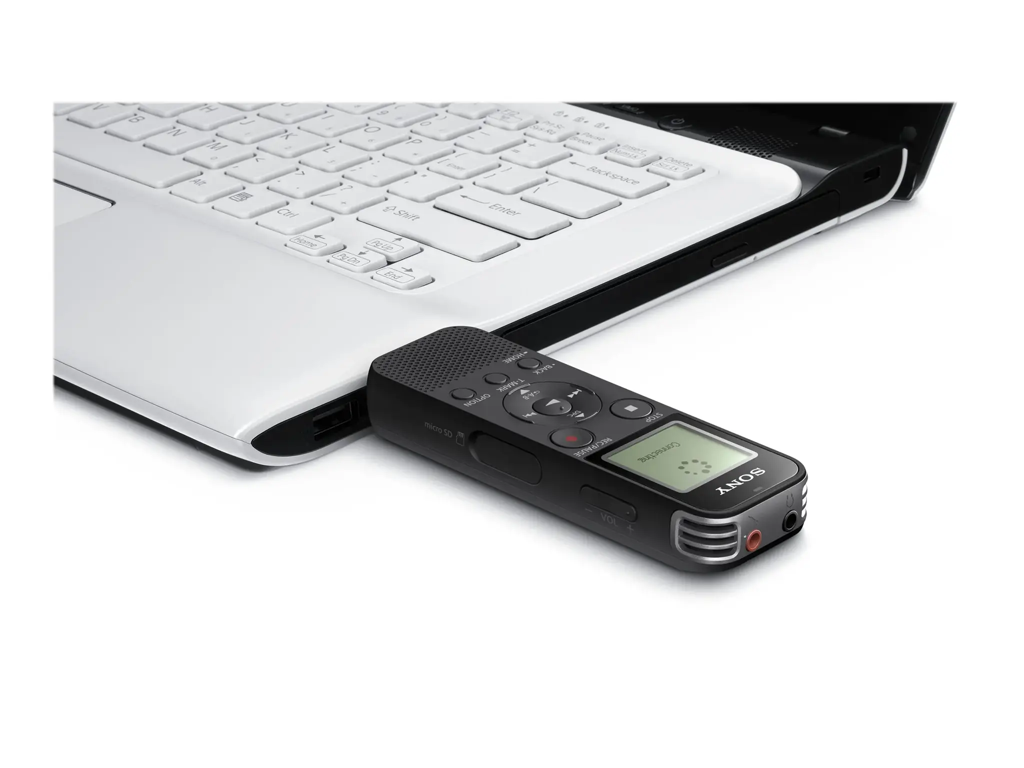 "Sony ICD-PX470", 159 h, linijinė impulsinė kodinė moduliacija (LPCM), LPCM, MP3, WMA, 50 - 20000 Hz, 48 - 192 Kbit/s, 4096 MB