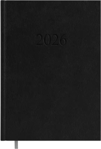 Kalendorius MANAGER Day 2026, A5, PVC, juoda
