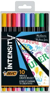 Bic Rašiklių rinkinys FineLiners Intensity Fine 0.4 mm, 10 spalvų CEL1011727