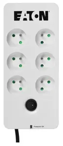 "Eaton" apsaugos dėžutė 6 FR, 6 kintamosios srovės lizdai, E tipas, 220-250 V, 50-60 Hz, 10 A, 2500…