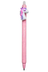 Automatinis trinamas rašiklis COLORINO vienaragis, įvairių spalvų, 0,5 mm