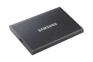 "Samsung" nešiojamasis SSD diskas T7, 1000 GB, C tipo USB, 3.2 Gen 2 (3.1 Gen 2), 1050 MB/s, apsauga nuo slaptažodžio, pilkas