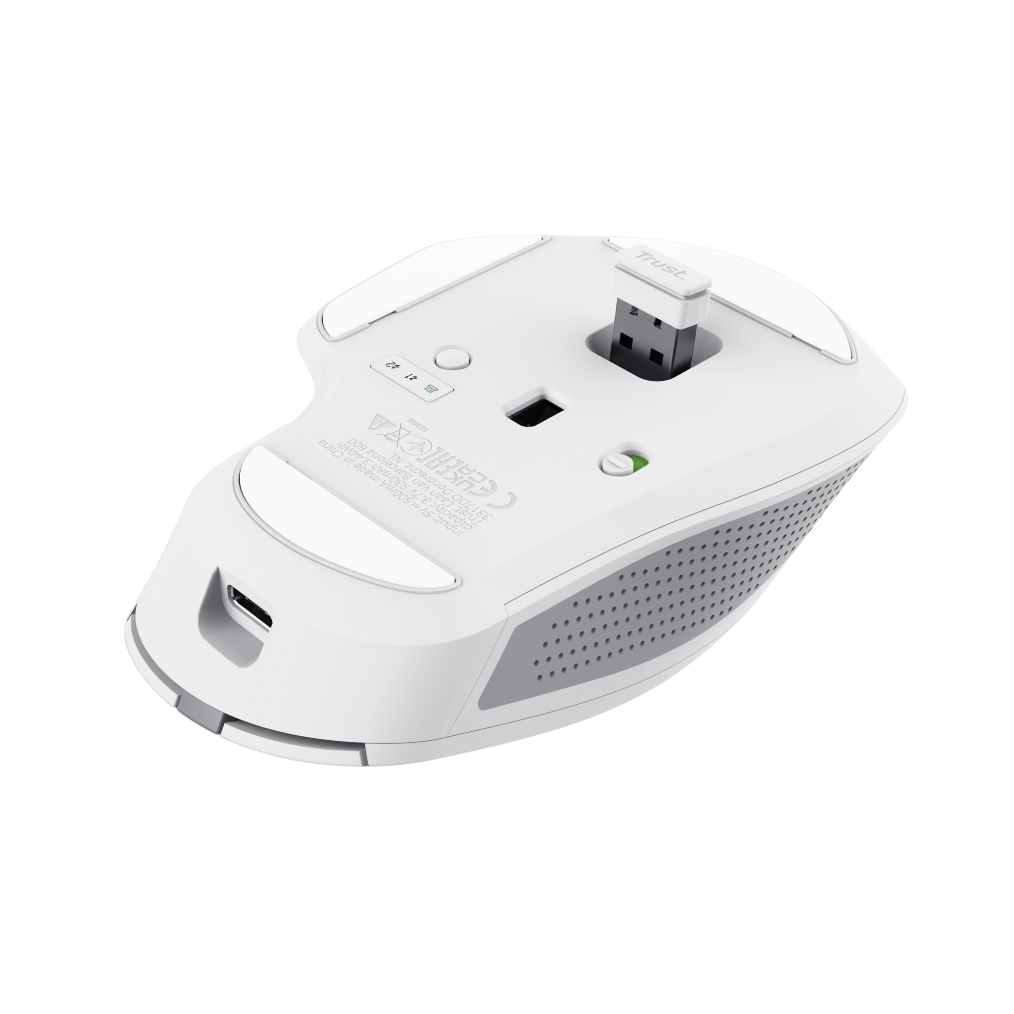 Trust Ozaa+, Right-hand, Optical, RF Wireless + Bluetooth, 3200 DPI, White