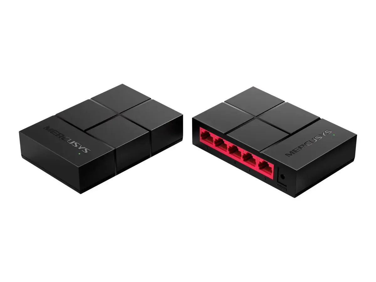 Šakotuvas Mercusys Switch MS105G Unmanaged, Desktop, Power supply type External