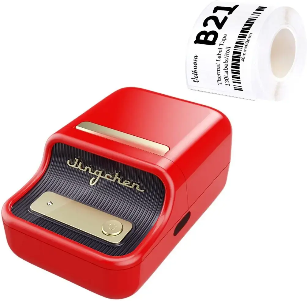 Niimbot B21S Portable Label Printer Red