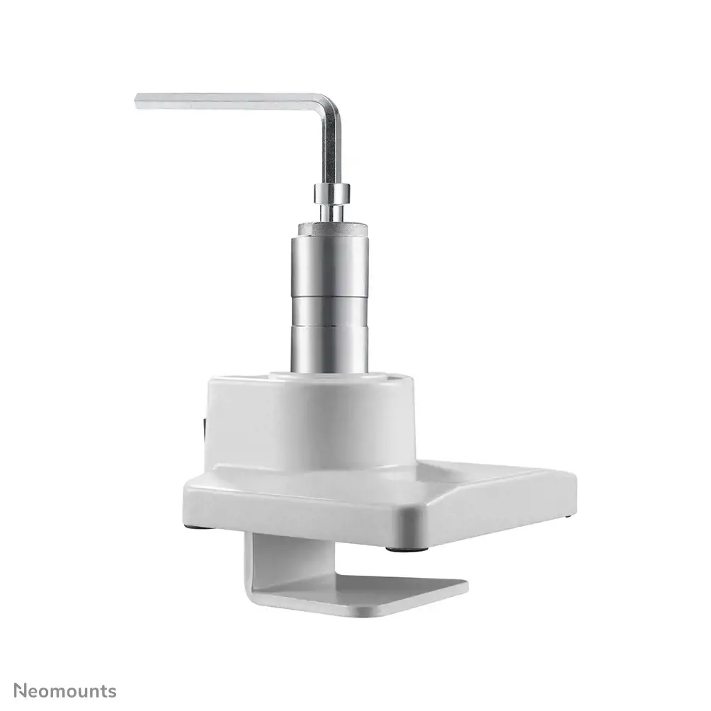 "Neomounts by Newstar" Pasirinkite "Neomounts" monitoriaus laikiklis ant stalo lenktiems ekranams, prispaudžiamas/prisukamas, 18 kg, 25,4 cm (10"), 124,5 cm (49"), 100 x 100 mm, baltas