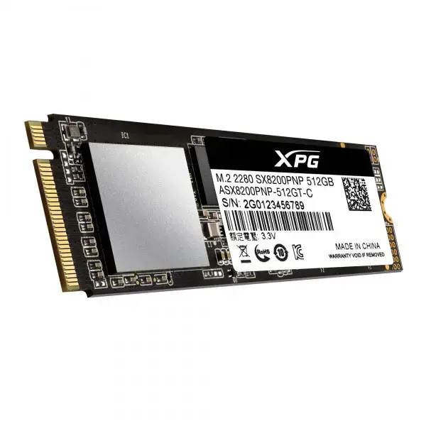 SSD diskas ADATA XPG SX8200 Pro 512 GB, M.2, PCI Express 3.0