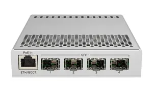"MikroTik" komutatorius CRS305-1G-4S+IN PoE 802.3 af ir PoE+ 802.3 at, valdomas, stalinis, 1 Gbps (…